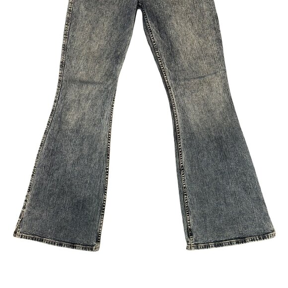 Silver Jeans Matrix Womens 32 35 Wide Leg Stone Wash Embroidered Stretch Blue - Picture 4 of 8